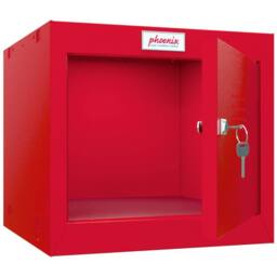 Phoenix Safe Company Size 1 Red Cube Locker with Key Lock, CL0344RRK, 44L - Size: 300 cm x 100 cm - thumbnail 2