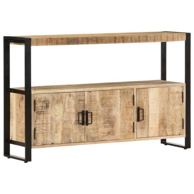 Berkfield Home Side Cabinet 120x30x75 cm Solid Mango Wood in Brown - Size: 120 x 30 x 75 cm - image 1