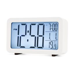Acctim Harley Superbrite® Modern Digital Alarm Clock in White - thumbnail 1