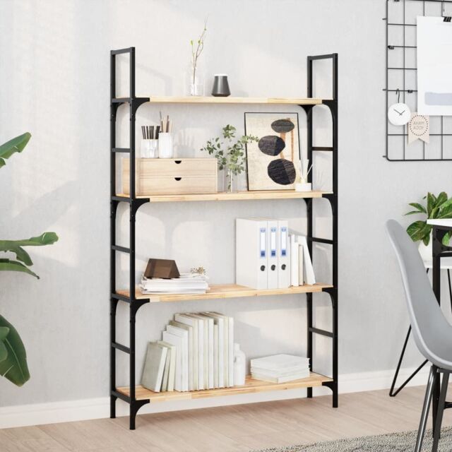 Berkfield Home Floating Shelves 2 pcs 80x20x2 cm Untreated Solid Wood Acacia in Brown - Size: 80 x 20 x 2 cm - image 1