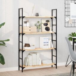 Berkfield Home Floating Shelves 2 pcs 80x20x2 cm Untreated Solid Wood Acacia in Brown - Size: 80 x 20 x 2 cm - thumbnail 1