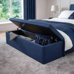 Cheshire Premium Ventura Blanket Box in Blue - thumbnail 3