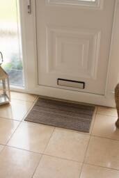 JVL Arona Machine Washable Latex Backed Doormat, 40x60cm, Beige - Size: 40 cm x 60 cm - thumbnail 2