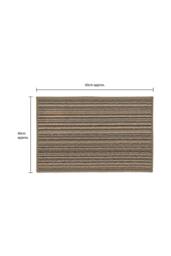 JVL Arona Machine Washable Latex Backed Doormat, 40x60cm, Beige - Size: 40 cm x 60 cm - thumbnail 5
