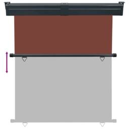 Berkfield Home Stylish Balcony Side Awning 170x250 cm Brown - thumbnail 5