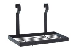 Orsina Sorello Matt Black Single Shelf Storage Rack