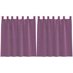 Berkfield Home Voile Curtains with Rod Pockets 2 pcs Purple - thumbnail 2