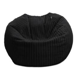rucomfy Beanbags rucomfy Indoor Classic Kids Bean Bag Chair - Jumbo Cord Slouchbag in Black - thumbnail 2