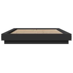 Berkfield Home Bed Frame with LED Lights without Mattress Black 120x190cm - Size: 120x190 cm - thumbnail 5