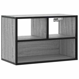 Berkfield Home TV Cabinet Grey Sonoma 60x31x39.5 cm Engineered Wood & Metal - thumbnail 2