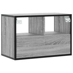Berkfield Home TV Cabinet Grey Sonoma 60x31x39.5 cm Engineered Wood & Metal - thumbnail 6