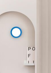 Netlighting May Led Blue Flush Wall Ceiling Lamp IP44 - thumbnail 2