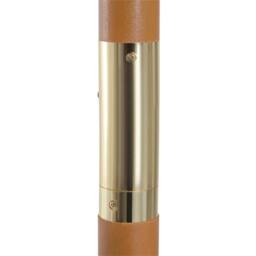 Nordara 3(m) Wooden Garden Parasol Sun Shade Outdoor Umbrella in White - Size: 2000mm x 3000mm - thumbnail 6