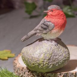 SPETLEK Garden Robin Bird Ornament On Perched B Sculpture Robin - thumbnail 2