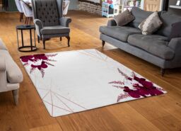 Benjamin Tate Design Geometrics & Flowers Rug in Natural - Size: Large - thumbnail 2