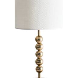 Wyld and Coco Brass Plated Iron Table Lamp Mid Century Modern Light Coloured in Bronze - thumbnail 2