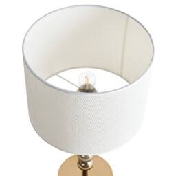 Wyld and Coco Brass Plated Iron Table Lamp Mid Century Modern Light Coloured in Bronze - thumbnail 7