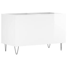Berkfield Home Record Cabinet High Gloss White 74.5x38x48 cm Engineered Wood - thumbnail 6
