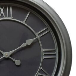 Hill Interiors Bloomsbury Wall Clock in Silver - thumbnail 2
