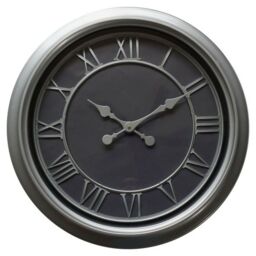 Hill Interiors Bloomsbury Wall Clock in Silver - thumbnail 1