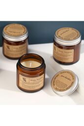 SHEONLY 3Pcs Soy Wax Scented Candle Set in Brown - thumbnail 1