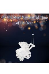 VFM e-Store Christmas Tree Decoration Iridescent Acrylic Pram Ornament X in Clear - thumbnail 3