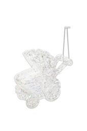 VFM e-Store Christmas Tree Decoration Iridescent Acrylic Pram Ornament X in Clear