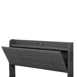 BTM Grey 5ft King Bed with Hydraulic Storage & Charging Headboard - thumbnail 9