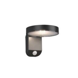 Netlighting Posadas Modern Outdoor Modern Wall Lamp Anthracite 3000K IP44 PIR in Black - thumbnail 1