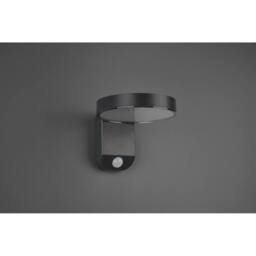 Netlighting Posadas Modern Outdoor Modern Wall Lamp Anthracite 3000K IP44 PIR in Black - thumbnail 3