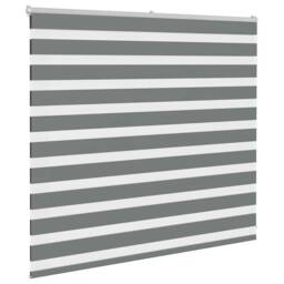 Berkfield Home Elegant Zebra Blind Dark Grey 155x100 cm Fabric Width 150.9 cm Po - thumbnail 1