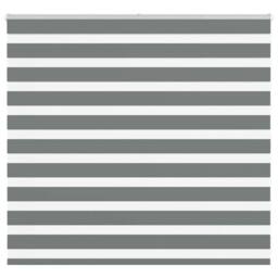 Berkfield Home Elegant Zebra Blind Dark Grey 155x100 cm Fabric Width 150.9 cm Po - thumbnail 2
