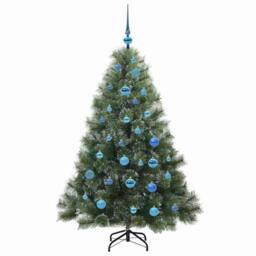 Berkfield Home Realistic Artificial Christmas Tree with 150 LEDs Green 150 cm PE - thumbnail 4