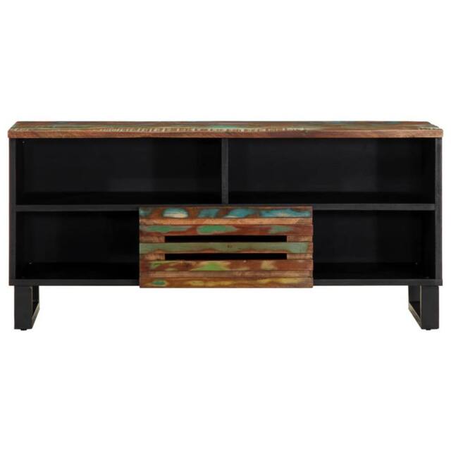 Berkfield Home TV Cabinet 100x34x46 cm Solid Wood Acacia - Size: 100 x 34 x 46 cm