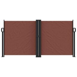 Berkfield Home Retractable Side Awning Brown 120x1000 cm - thumbnail 3