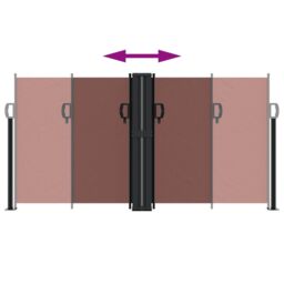 Berkfield Home Retractable Side Awning Brown 120x1000 cm - thumbnail 5