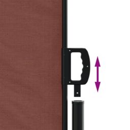 Berkfield Home Retractable Side Awning Brown 120x1000 cm - thumbnail 6