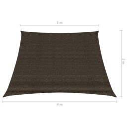 Berkfield Home Sunshade Sail 160 g/m ² Brown 3/4x2 m HDPE - thumbnail 6