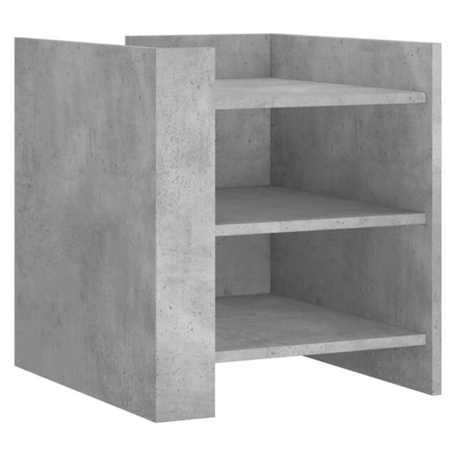 Berkfield Home Bedside Cabinet Concrete Grey 45x50x50 cm Engineered Wood - Size: 45 x 50 x 50 cm - image 1