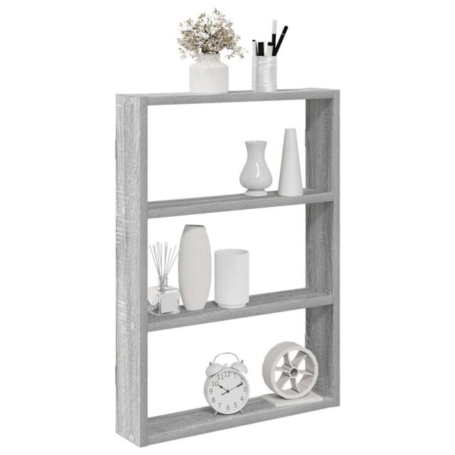 Berkfield Home Wall Shelf Grey Sonoma 43x9x60 cm Engineered Wood - Size: 43 x 9 x 60 cm - image 1