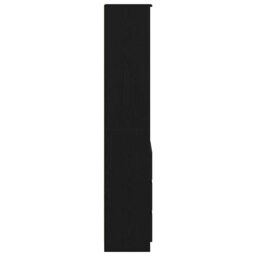 Berkfield Home Highboard Black Oak 37.5x35x180 cm Engineered Wood - thumbnail 7
