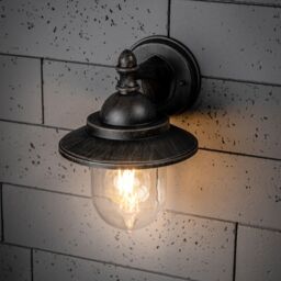 CGC Lighting 'Ryder' Antique Bronze Fisherman Lantern Wall Light - thumbnail 1