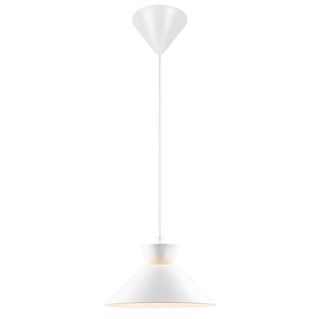 Nordlux Modern Indoor Pendant Light White Metal E27 Retro - Mains Powered, IP20 - image 1