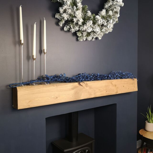 Samuel Alexander 1.5m Glitter Leaf Christmas Garland Decoration in Midnight Blue - image 1
