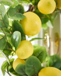 Dibor Classic Lemon Summer Door Wreath, Spring Wreath 50cm in Yellow - thumbnail 3