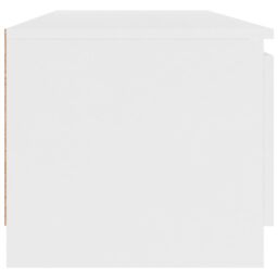 Berkfield Home TV Cabinet White 140x40x35.5 cm Engineered Wood - thumbnail 5