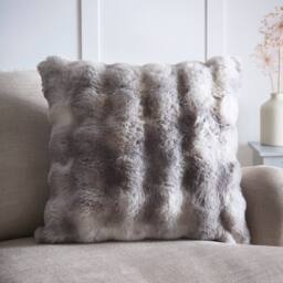 "Portfolio Home Oslo Filled Cushion Pillow Bed Sofa 21"" Inch Square 55 x 55cm in Grey - Size: 55 cm x 55 cm" - thumbnail 1