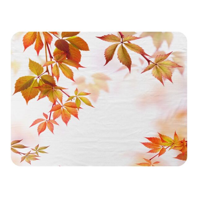 Benjamin Tate Design Autumn Leaves Blanket in Natural - Size: 120 cm x 150 cm - image 1