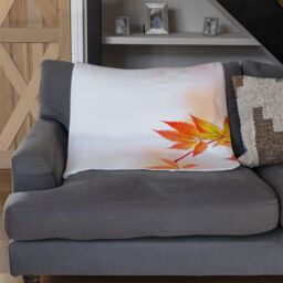 Benjamin Tate Design Autumn Leaves Blanket in Natural - Size: 120 cm x 150 cm - thumbnail 2
