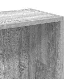 Berkfield Home Decorative Bookcase Grey Sonoma 80x24x109 cm Engineered Wood - Size: 80 x 24 x 109 cm - thumbnail 8